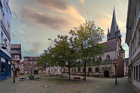Eiermarkt mit Nikolauskirche Eiermarkt mit Nikolauskirche